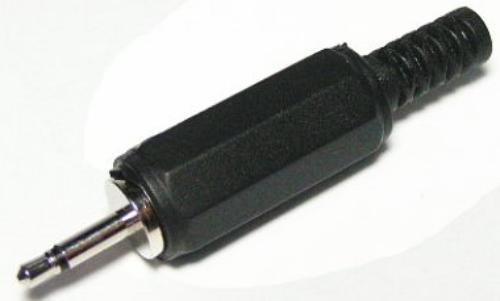 2.5mm Audio Plug Mono Plastic